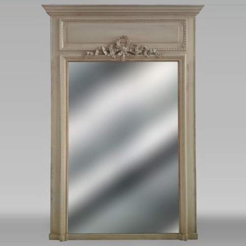 Louis XVI style trumeau with ribbon, late 19th century