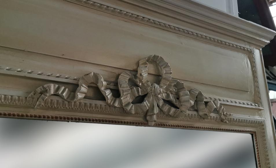 Louis XVI style trumeau with ribbon, late 19th century Louis XVI style trumeau with ribbon, late 19th century-2