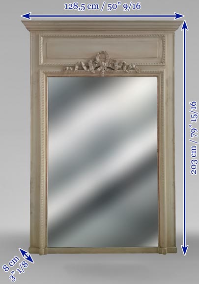 Louis XVI style trumeau with ribbon, late 19th century Louis XVI style trumeau with ribbon, late 19th century-6