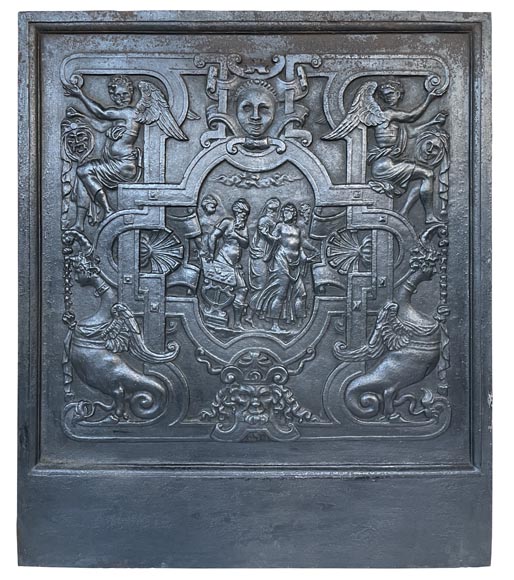 Fireback with a very rich decoration of the Old Testament Fireback with a very rich decoration of the Old Testament-0