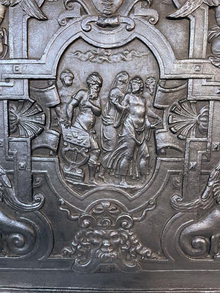 Fireback with a very rich decoration of the Old Testament Fireback with a very rich decoration of the Old Testament-5