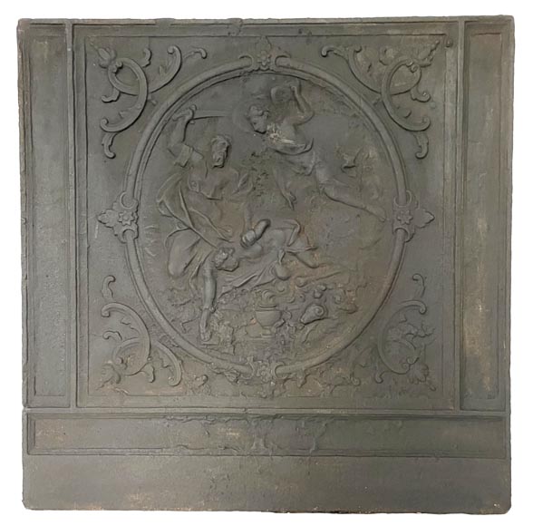 Beautiful cast iron fireback  Beautiful cast iron fireback