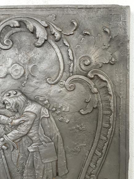 Louis XV style fireback  Louis XV style fireback