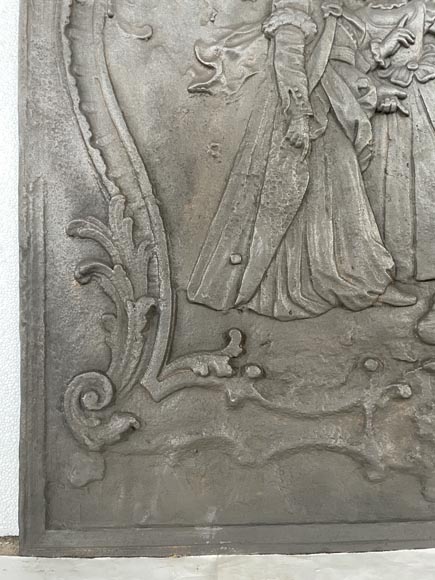 Louis XV style fireback  Louis XV style fireback