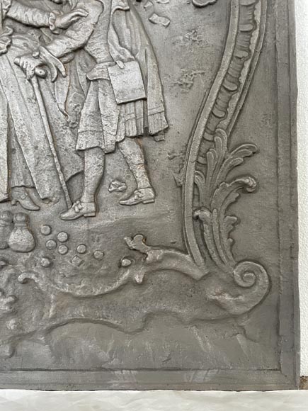 Louis XV style fireback  Louis XV style fireback