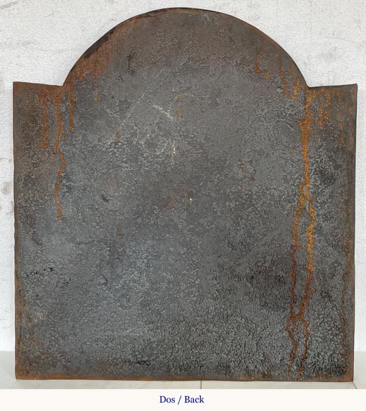 Louis XV style fireback decorated with a gallant scene Louis XV style fireback decorated with a gallant scene-6