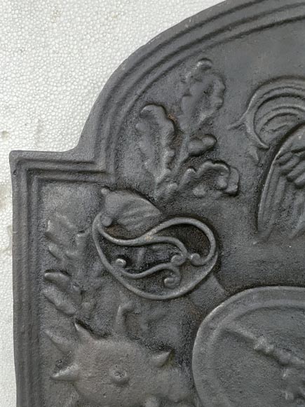 Modern fireback with the French Revolution attributs Modern fireback with the French Revolution attributs-1