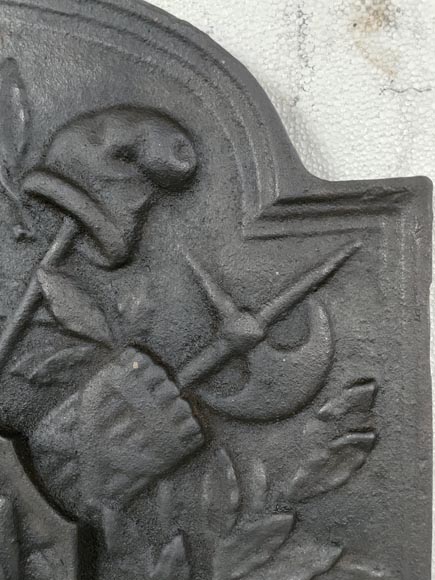 Modern fireback with the French Revolution attributs Modern fireback with the French Revolution attributs-3