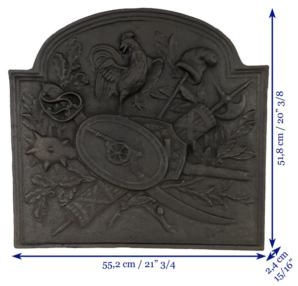 Modern fireback with the French Revolution attributs Modern fireback with the French Revolution attributs-7