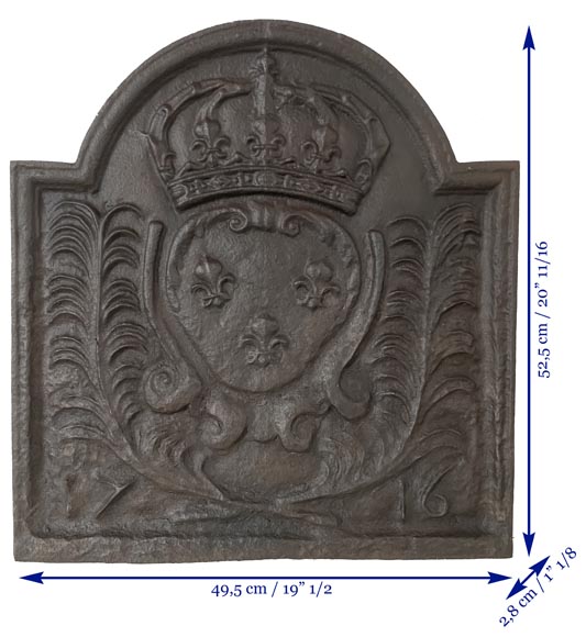 Fireback with the French coat of arms Fireback with the French coat of arms-7