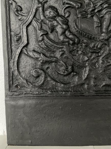 Louis XV style fireback decorated with a triumphal scene of a goddess Louis XV style fireback decorated with a triumphal scene of a goddess-5