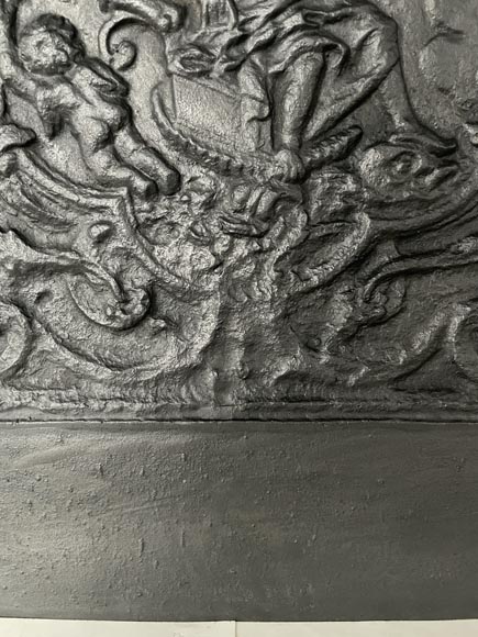 Louis XV style fireback decorated with a triumphal scene of a goddess Louis XV style fireback decorated with a triumphal scene of a goddess-6