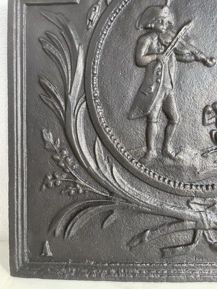 Louis XVI style fireback  Louis XVI style fireback