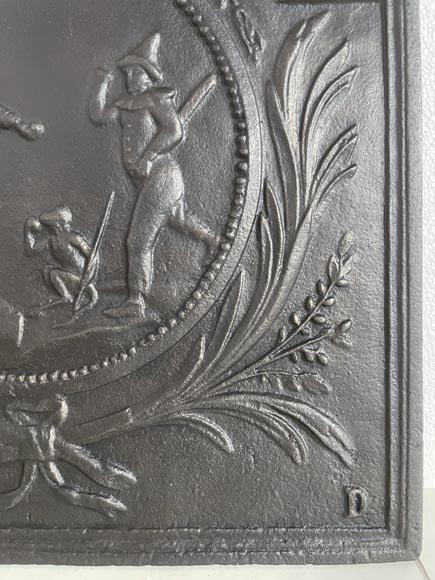 Louis XVI style fireback  Louis XVI style fireback