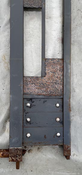 Armand Albert RATEAU (création) Baguès FRÈRES (exécution) double-porte Art déco en fer forgé polychrome au décor de palmiers, après 1925 Armand Albert RATEAU (création) Baguès FRÈRES (exécution) double-porte Art déco en fer forgé polychrome au décor de palmiers, après 1925-16