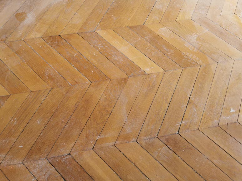 Lot of 16,5 m² of antique Point de Hongrie oak parquet flooring Lot of 16,5 m² of antique Point de Hongrie oak parquet flooring-3