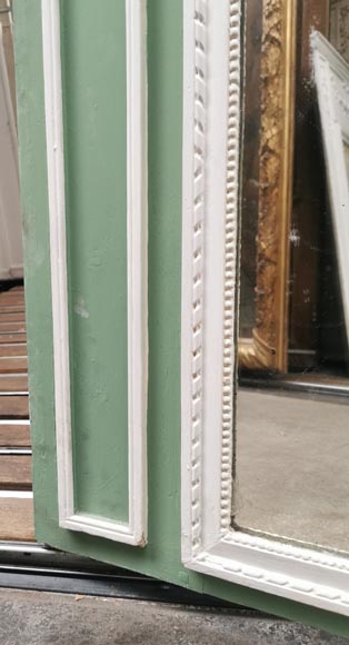 Small Louis XVI period trumeau with a Summer allegory in sculpted and painted wood Small Louis XVI period trumeau with a Summer allegory in sculpted and painted wood-6