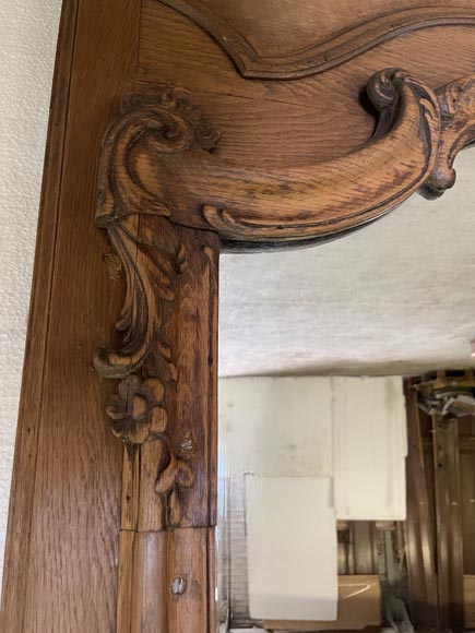 Louis XV style trumeau made with oak Louis XV style trumeau made with oak-2