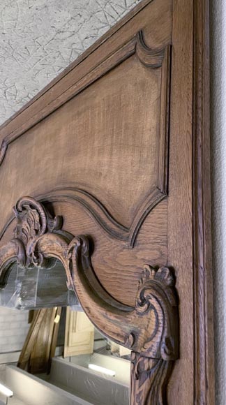 Louis XV style trumeau made with oak Louis XV style trumeau made with oak-3