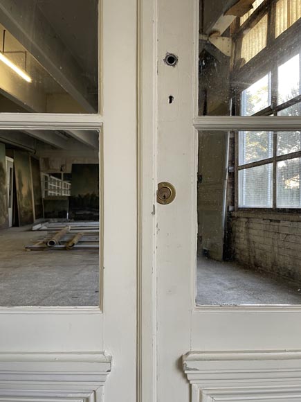 Double door in wood with mirror Double door in wood with mirror-5