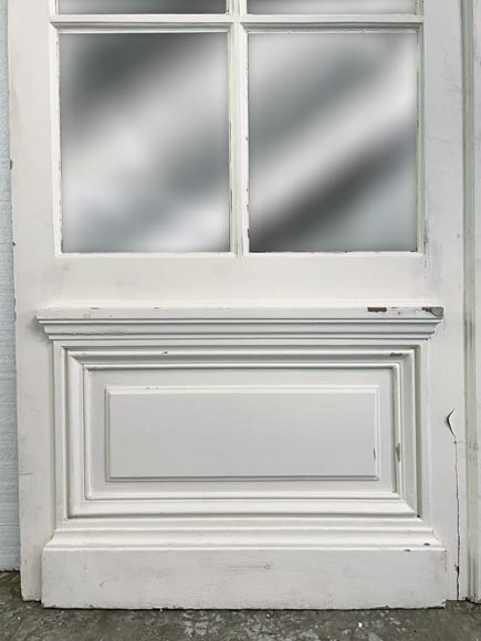 Double door in wood painted in white with mirror Double door in wood painted in white with mirror-4