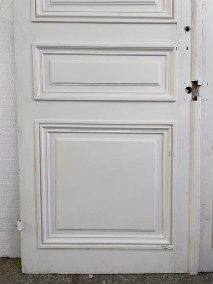 Double door in wood painted in white with mirror Double door in wood painted in white with mirror-8