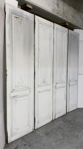 Set of antique Louis XV style double door and two doors Set of antique Louis XV style double door and two doors-1