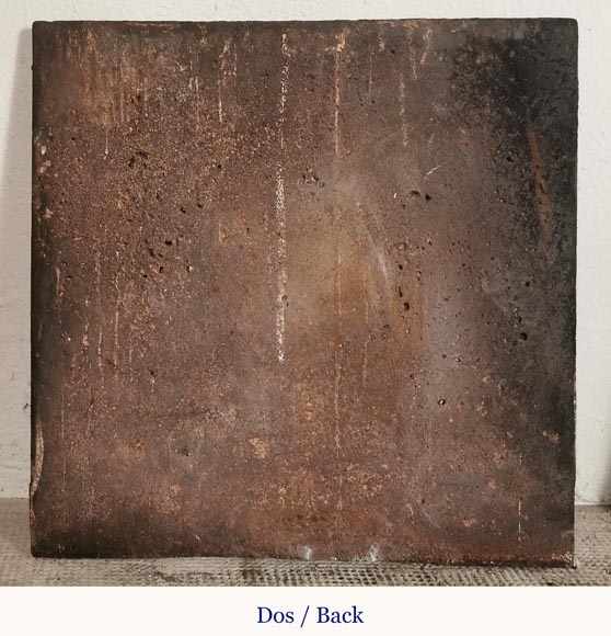 Cast iron fireback with the coat of arms of France Cast iron fireback with the coat of arms of France-4