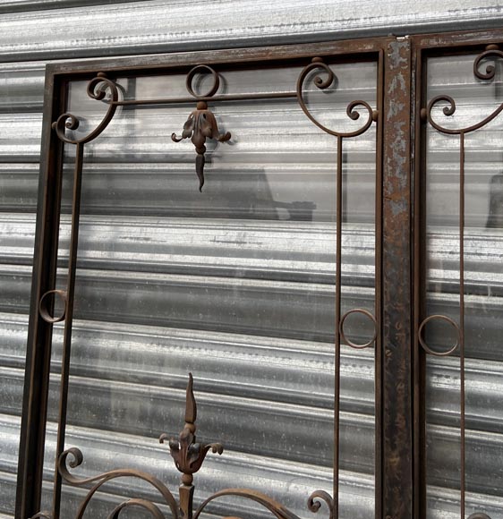Double cast iron gate, late 19th century Double cast iron gate, late 19th century-3