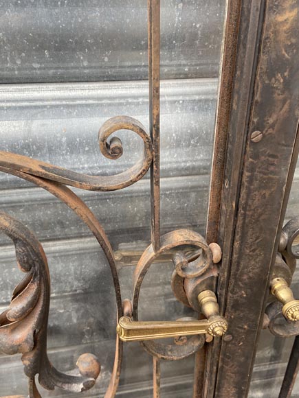 Double cast iron gate, late 19th century Double cast iron gate, late 19th century-7