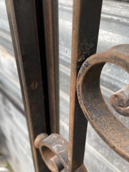 Double cast iron gate, late 19th century Double cast iron gate, late 19th century-9