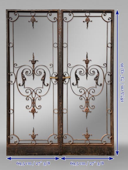 Double cast iron gate, late 19th century Double cast iron gate, late 19th century-11