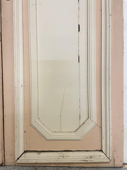 Beautiful sculpted wood double door with a monogram Beautiful sculpted wood double door with a monogram-14