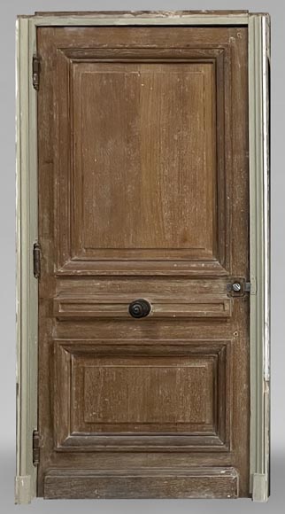 Antique oak door with frame Antique oak door with frame-0