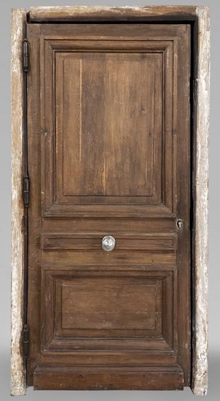 Antique oak door with frame Antique oak door with frame-0