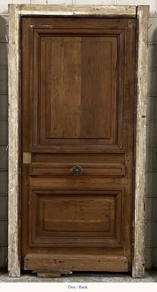 Antique oak door with frame Antique oak door with frame-3