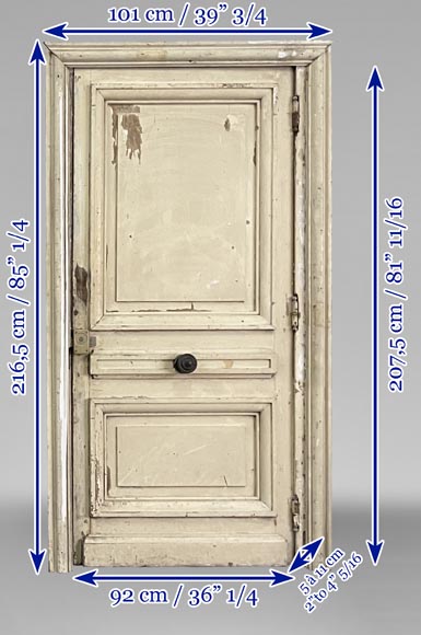 Antique oak door with frame  Antique oak door with frame-6