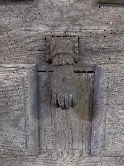 Important antique pine tree door, 18th century Important antique pine tree door, 18th century-3