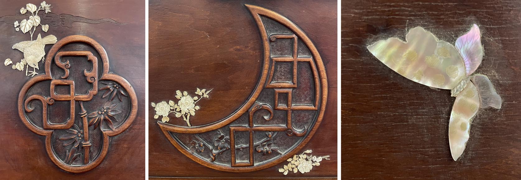 Maison des Bambous, Alfred PERRET et Ernest VIBERT (attributed to)- Japanese bed with dragon-tigers Maison des Bambous, Alfred PERRET et Ernest VIBERT (attributed to)- Japanese bed with dragon-tigers-7