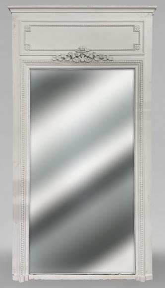 Louis XVI style trumeau with ribbon and frieze, 19th century Louis XVI style trumeau with ribbon and frieze, 19th century-0