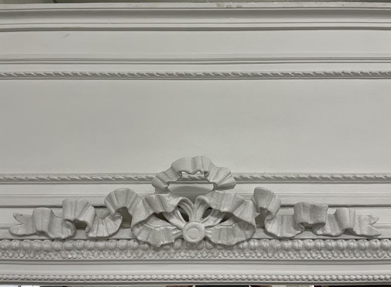 Louis XVI style trumeau with ribbon and frieze, 19th century Louis XVI style trumeau with ribbon and frieze, 19th century-2