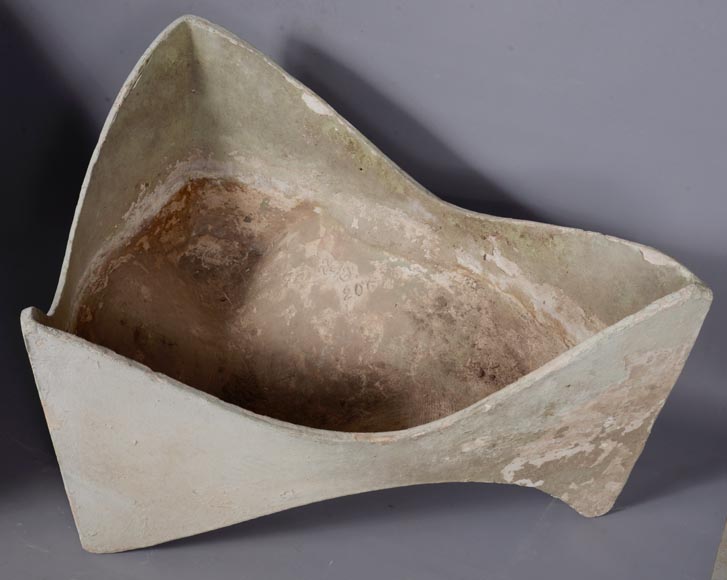 Willy Guhl, Rare pair of tooth planters, circa 1954 Willy Guhl, Rare pair of tooth planters, circa 1954-6