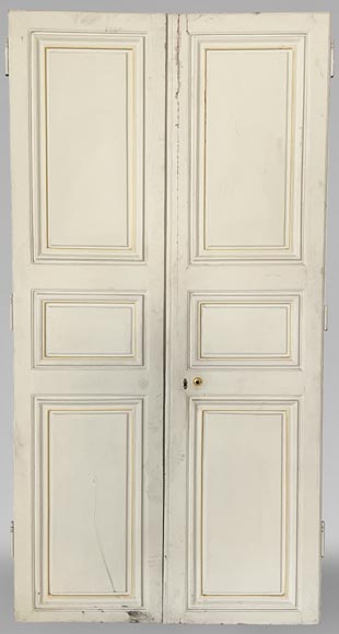 Serie of three double doors in painted wood Serie of three double doors in painted wood-11