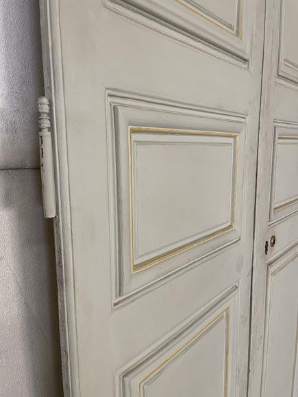 Serie of three double doors in painted wood Serie of three double doors in painted wood-12