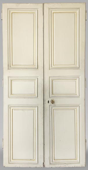Serie of three double doors in painted wood Serie of three double doors in painted wood-15