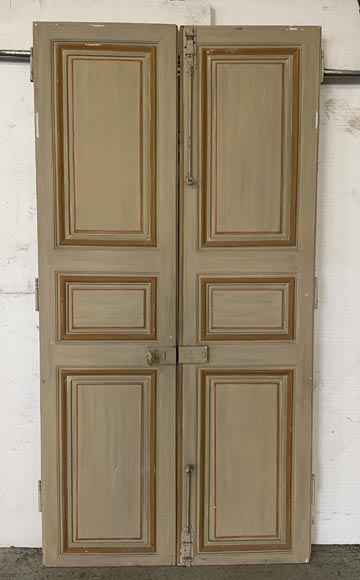 Serie of three double doors in painted wood Serie of three double doors in painted wood-18
