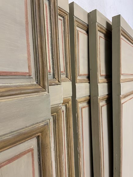 Lot of 6 oak cupboard doors, 18th century Lot of 6 oak cupboard doors, 18th century-2