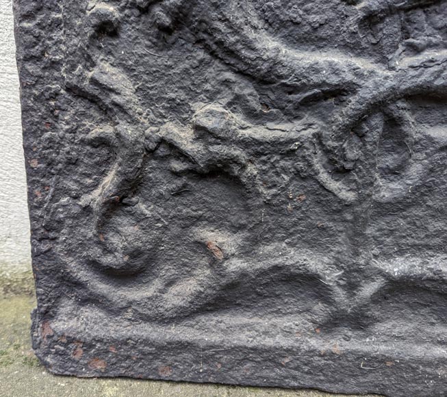 Fireback with Hermes' caduceus and horns of plenty Fireback with Hermes' caduceus and horns of plenty-4