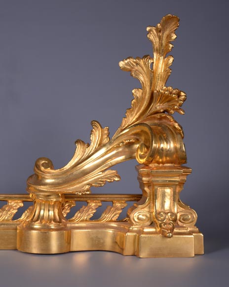 Fire fender with acanthus leaves Fire fender with acanthus leaves-3