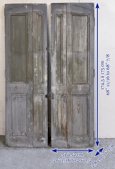 Lof of 13 pairs of interior shutters Lof of 13 pairs of interior shutters-11